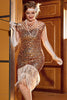 Załaduj obraz do przeglądarki galerii, Różowa cekinowa sukienka Gatsby 1920s Flapper
