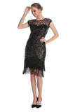 Różowa cekinowa sukienka Gatsby 1920s Flapper