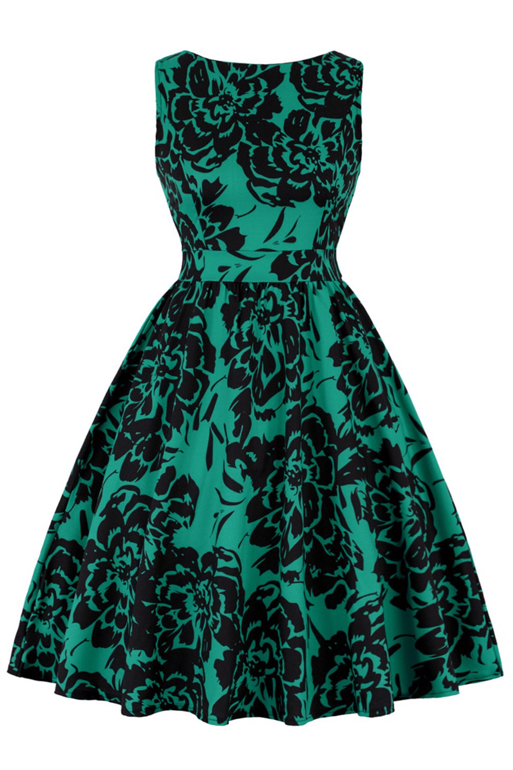 Sukienka z nadrukiem w stylu Vintage Hepburn
