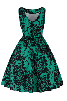 Sukienka z nadrukiem w stylu Vintage Hepburn