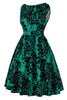 Załaduj obraz do przeglądarki galerii, Sukienka z nadrukiem w stylu Vintage Hepburn
