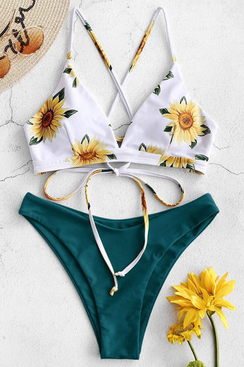 Kwiatowe nadrukowane letnie bikini