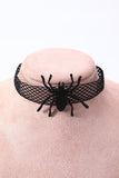 Czarna Halloween Pająk Choker