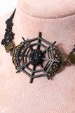 Czarna koronka Halloween Choker