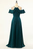 Załaduj obraz do przeglądarki galerii, Zielona Długie Szyfonowa Sukienka Na Studniówkę