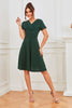 Załaduj obraz do przeglądarki galerii, Zielona Sukienki Vintage Lata 50 z Plisowana