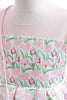 Załaduj obraz do przeglądarki galerii, Sukienka dla dziewczynki z różowym kwiatem z nadrukiem