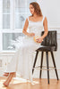 Załaduj obraz do przeglądarki galerii, Białe ramiączka Syrenka Suknia ślubna z koronką
