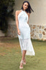 Załaduj obraz do przeglądarki galerii, Biała Asymetryczne Sukienki Koronkowe Na Wesele