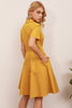 Załaduj obraz do przeglądarki galerii, Klapa Żółta Sukienka 1950