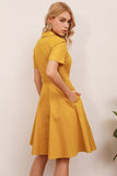 Klapa Żółta Sukienka 1950