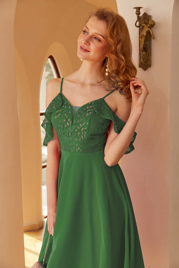 Zielona Sukienki Na Impreze z Koronki