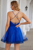 Załaduj obraz do przeglądarki galerii, Royal Blue Homcoming Sukienka