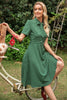Załaduj obraz do przeglądarki galerii, Zielona Sukienki Vintage W Groszki