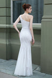 Mermaid One Shoulder Prom Sukienka z aplikacjami