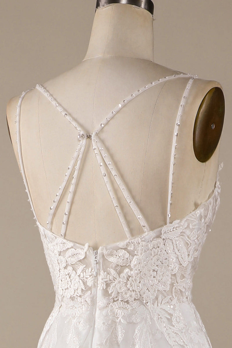 Załaduj obraz do przeglądarki galerii, Biała Tiulowa Suknia Ślubna Księżniczki Z Elegancką Koronką